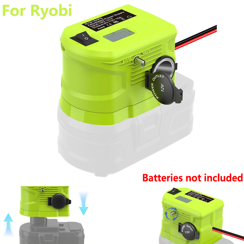 リョービ 18V リチウムイオンバッテリー 18V に 12V ステップダウンコンバータパワーホイールアダプタ電圧低減トランス車の家電用