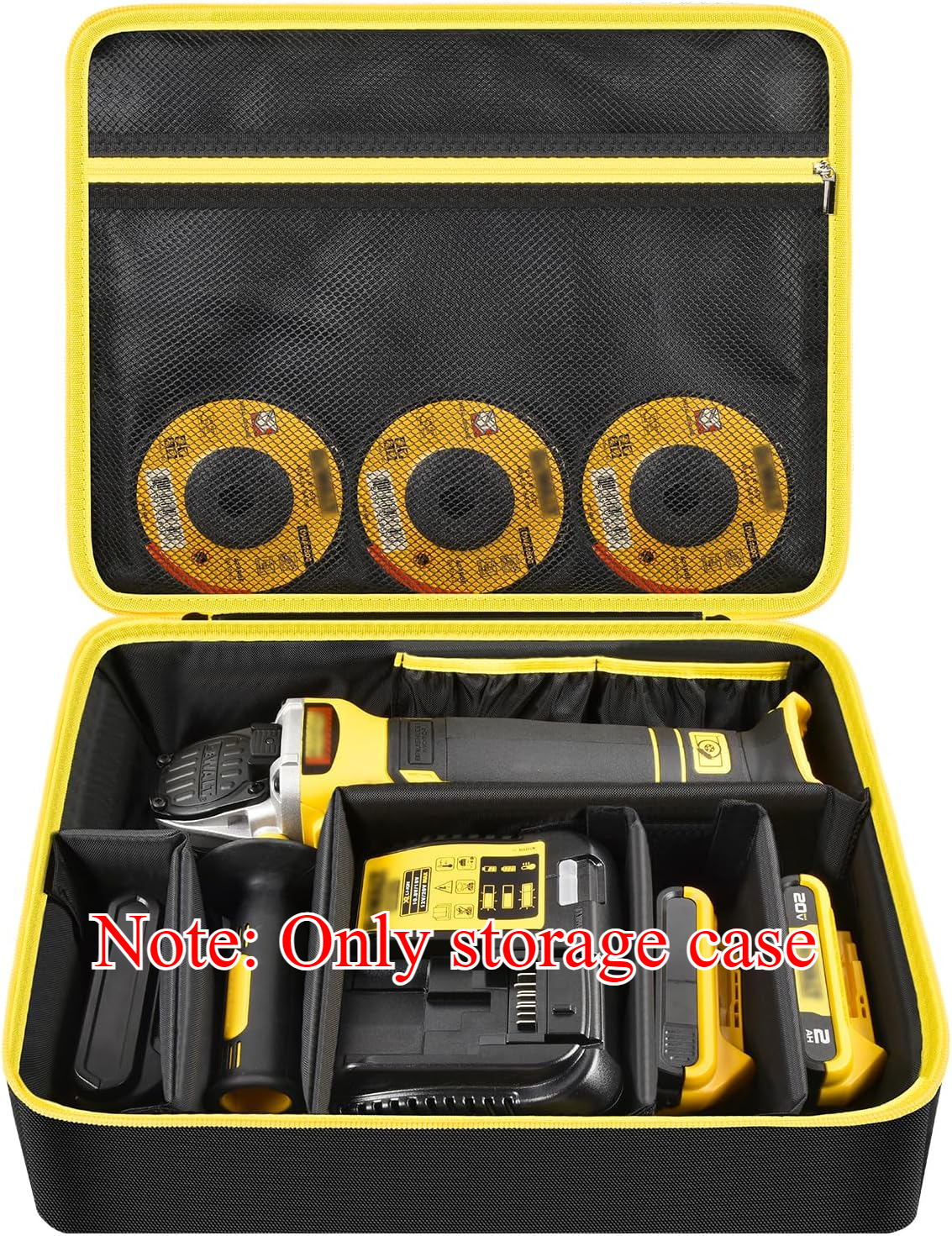 (ボックスのみ) DEWALT 20V MAX* アングル グラインダー ツール (DCG413B) と互換性のあるバッグ、FLEXVOLT ADVANTAGE ブラシレスにも適合
