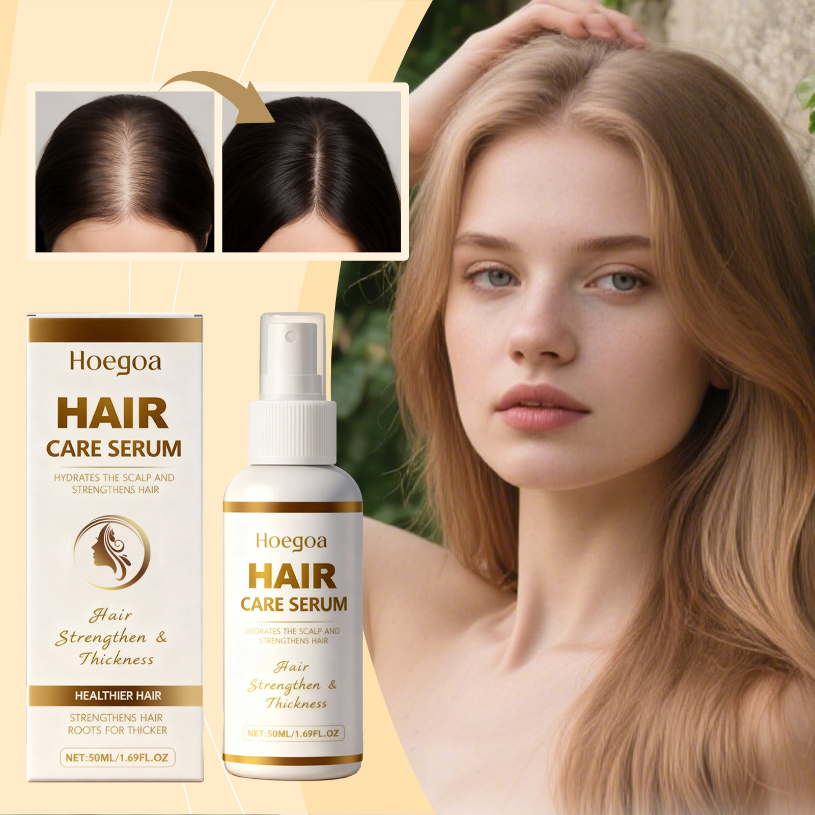 50 ミリリットルヘアケアエッセンススプレー頭皮栄養育毛育毛抗縮れストップ脱毛ヘアケア血清乾燥ダメージ毛を修復
