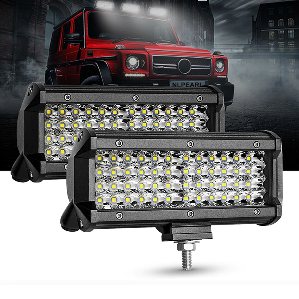 NLpearl 144 ワット LED バーオフロードスポットフラッドコンボビーム LED ライトバー/ワークライト 4x4 トラック車 SUV 4WD ボート Barra LED ヘッドライト用