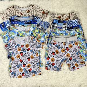 男の子用セット 夏用Tシャツ＆ショートパンツセット 男の子用服 子供用ショートパンツ 竹繊維パジャマセット 子供用2点セット