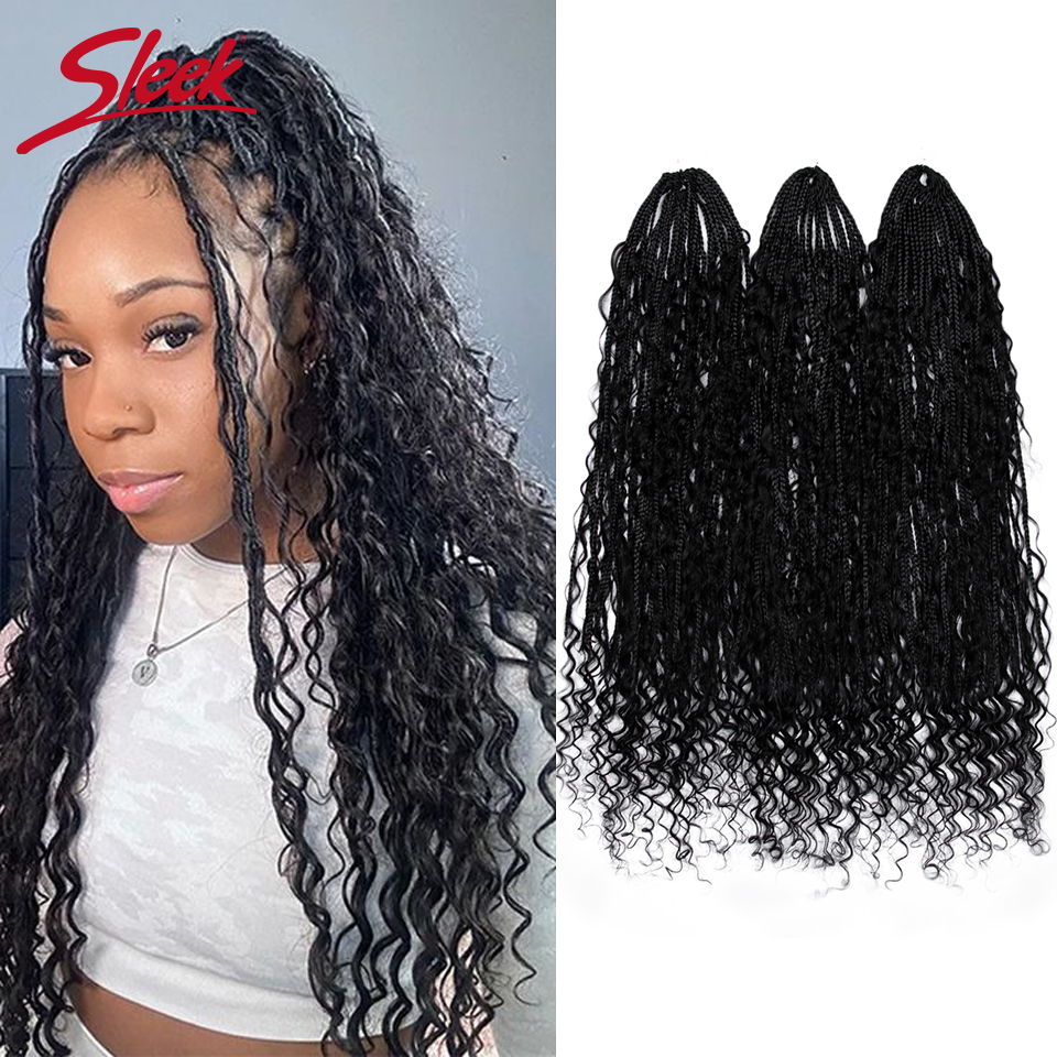 洗練されたナチュラルカラー Boho Locs 人毛カール プレループかぎ針編み Boho Locs 人毛カール 結び目のない Locs 三つ編みエクステンション