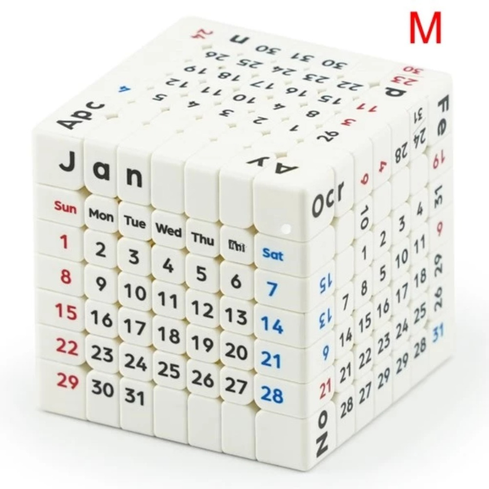 カルビンのパズル トライボックス 7x7x7 マグネット式カレンダーキューブ
