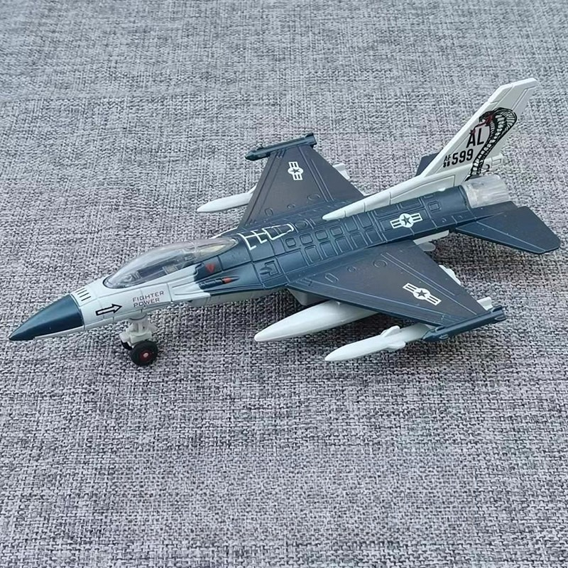 アメリカ F-16 戦闘機合金航空機モデルサウンドライトシリーズ子供の航空機模型玩具誕生日ギフトクリスマス