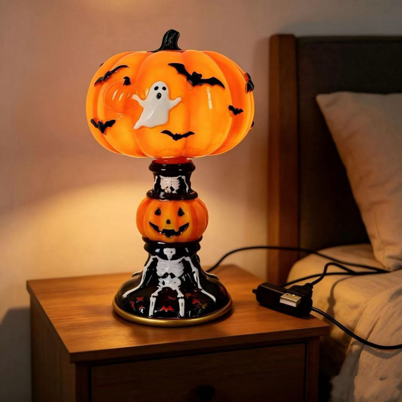 ハロウィン ジャック・オ・ランタン 光るゴースト コウモリ カボチャ ランタン 装飾飾り