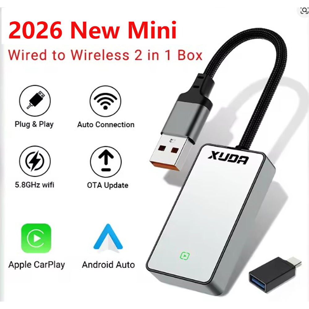 XUDA Carplay ワイヤレスアダプタ Android 自動 2in 1 スマートドングル 5 グラム WIFI iphone アンドロイド携帯ボルボベンツ Mg 起亜奇瑞 VW