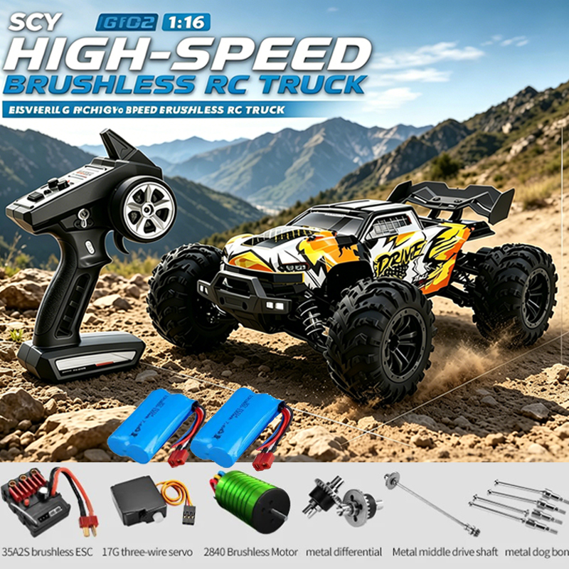 SCY 16101 1/16 スケール RC カーブラシレス 4x4 高速 70km/H リモートコントロールフローティングカーオフロード電動レーシングカーおもちゃ
