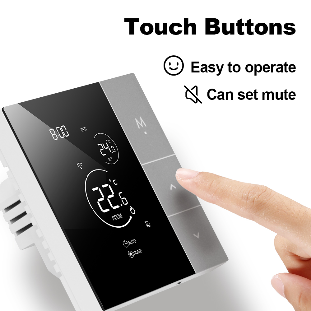 Tuya WiFi サーモスタット スマートホーム用 暖かい床電気/ガスボイラー/アクチュエーター/バルブ加熱温度コントローラー Alexa Google H