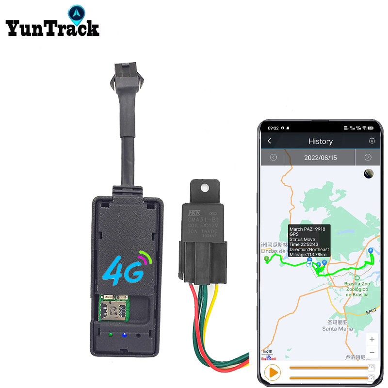 車、オートバイ、バイク 4G GPS トラッカー エンジン リレー カット オイル追跡 ACC 牽引車 通話 SMS SOS アラーム 位置システム モニター アプリ