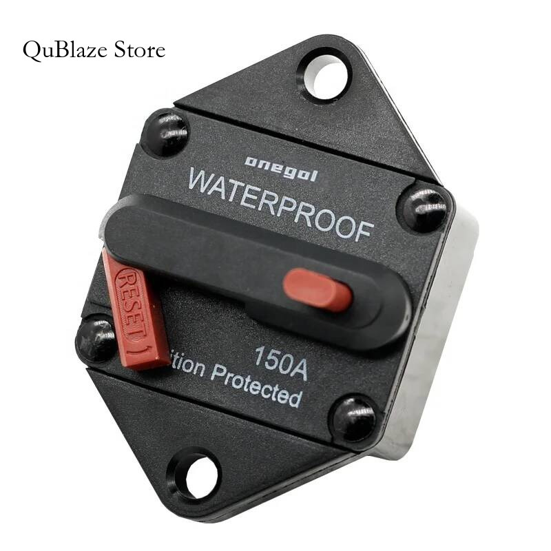 30A 40A 50A 60A 70A 80A 100A 110A 120A 130A 140A 150A アンプ 12-48V DC サーキットブレーカーヒューズリセットカーボート自動防水