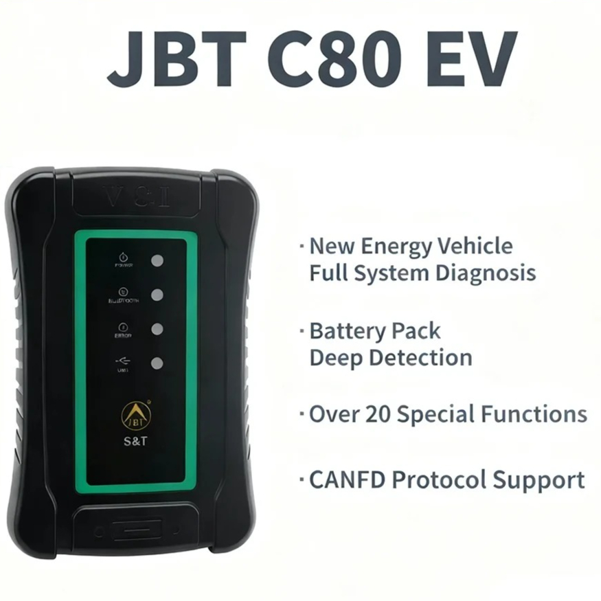 JBT C80 EV 新車専用診断ツール デコーダ 自動車診断ツール 新エネルギー車診断