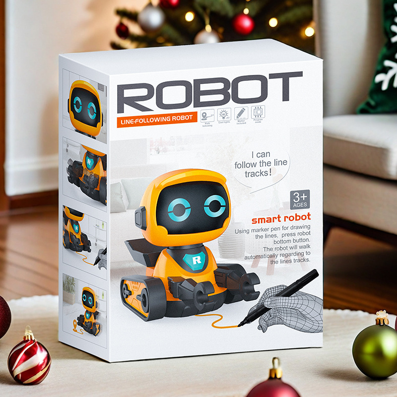 スマートロボットのおもちゃ早期教育トラック描画かわいい楽しい効果音子供のギフトインテリジェント AI おもちゃ教育玩具