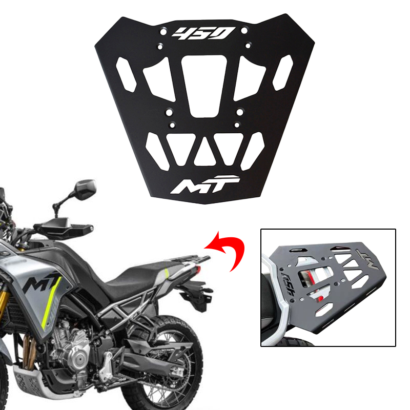 450MT リアラック荷物乗車トップキャリアボックスホルダーブラケット CFMOTO 450 MT 2024 2025 収納スーツケーステール貨物棚