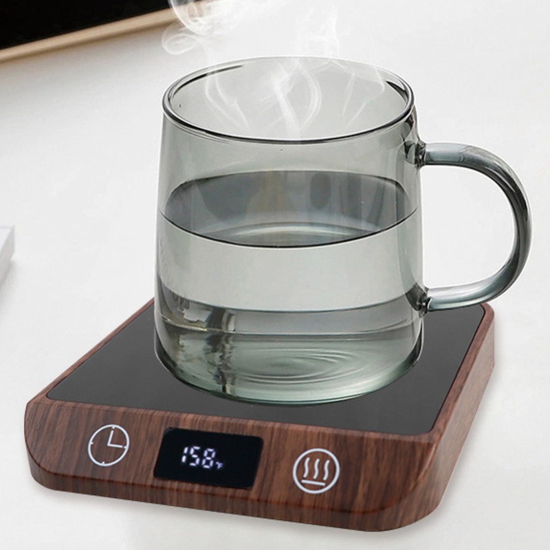 20 ワットスマートコーヒーマグウォーマー自動シャットオフ温度表示電気カップウォーマーデスク飲料用