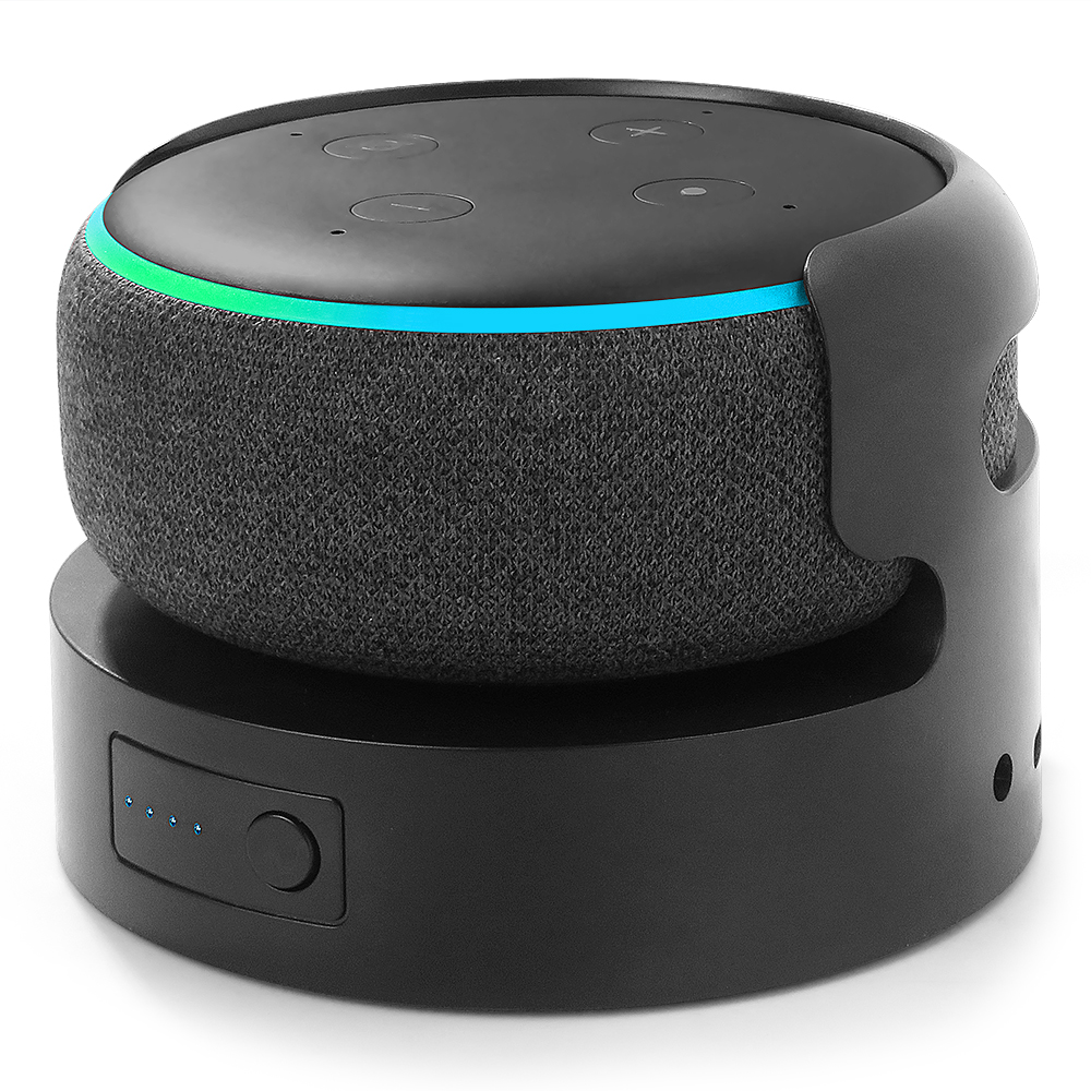 Echo Dot 3rd バッテリーベース ポータブル充電式 Alexa スマートスピーカーバッテリースタンド Echo Dot 3rd 5200mAh/10400mAh バッテリーベース用