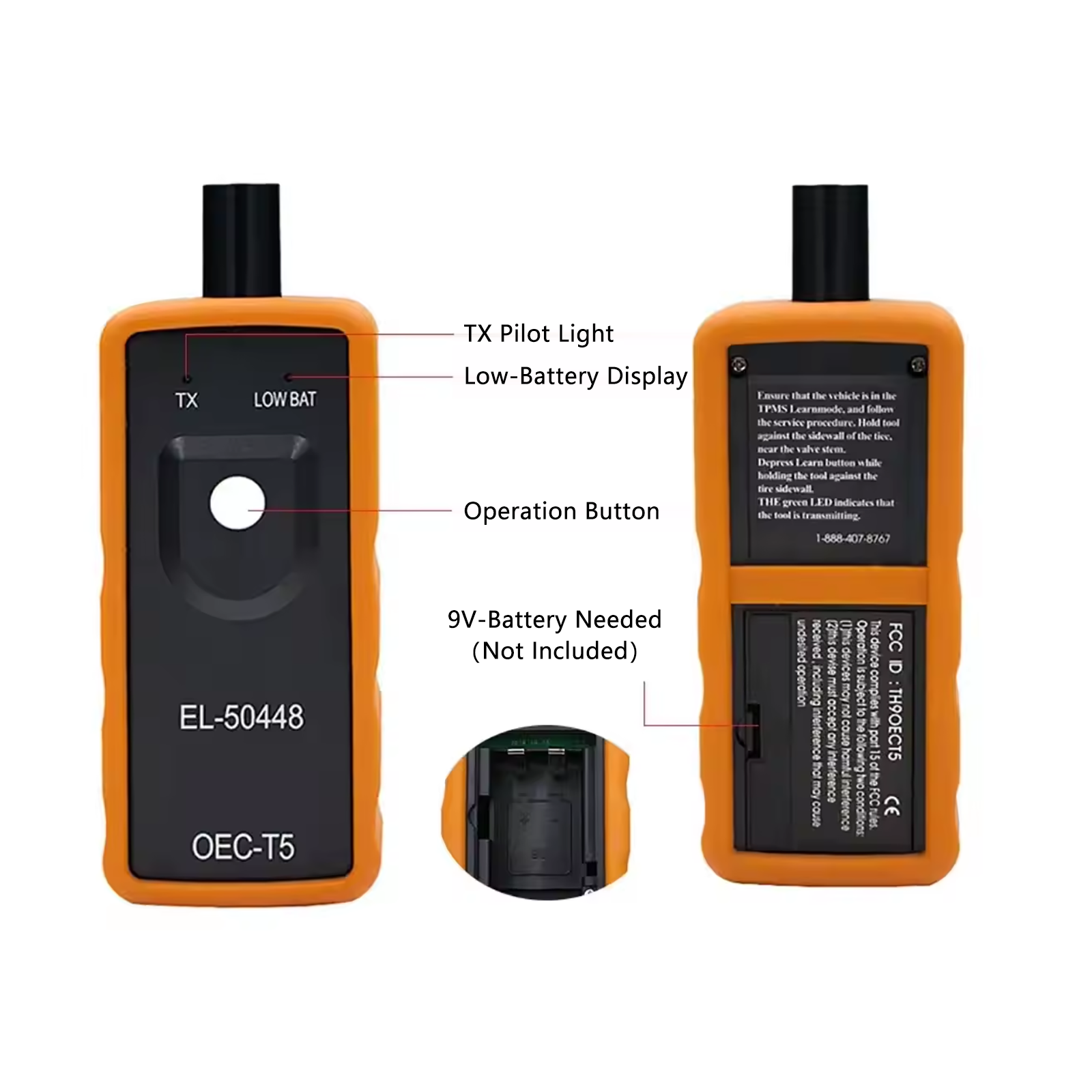自動車タイヤ空気圧検出センサー EL-50448 OEC-T5 オペル/GM タイヤ空気圧監視システム TPMS リセット起動ツール