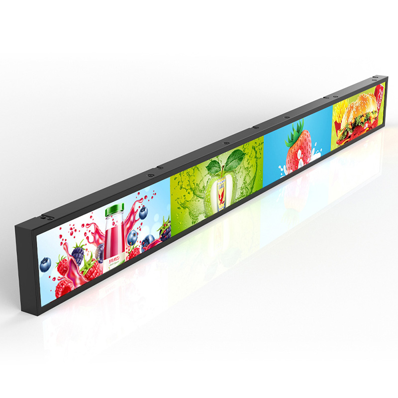 VETO 23.1 Inch Digital Shelf edge Advertising Screen indoor Stretched bar lcd display for retail store
