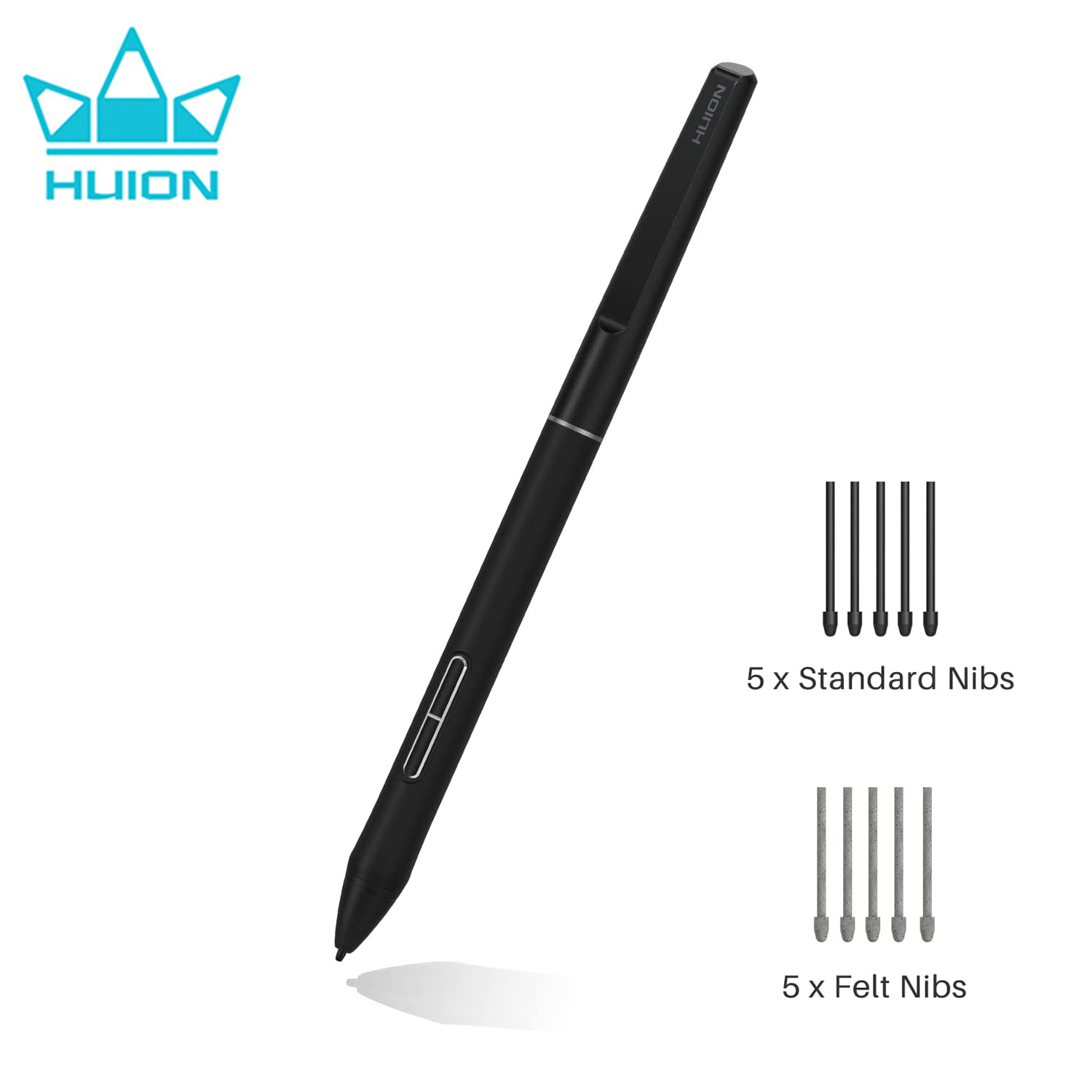 HUION PW550S バッテリーフリーペン PenTech 3.0 スリムスタイラス 9.5 ミリメートル直径グラフィックタブレット Inspiroy 2 G930L Q630M Kamvas 22 用