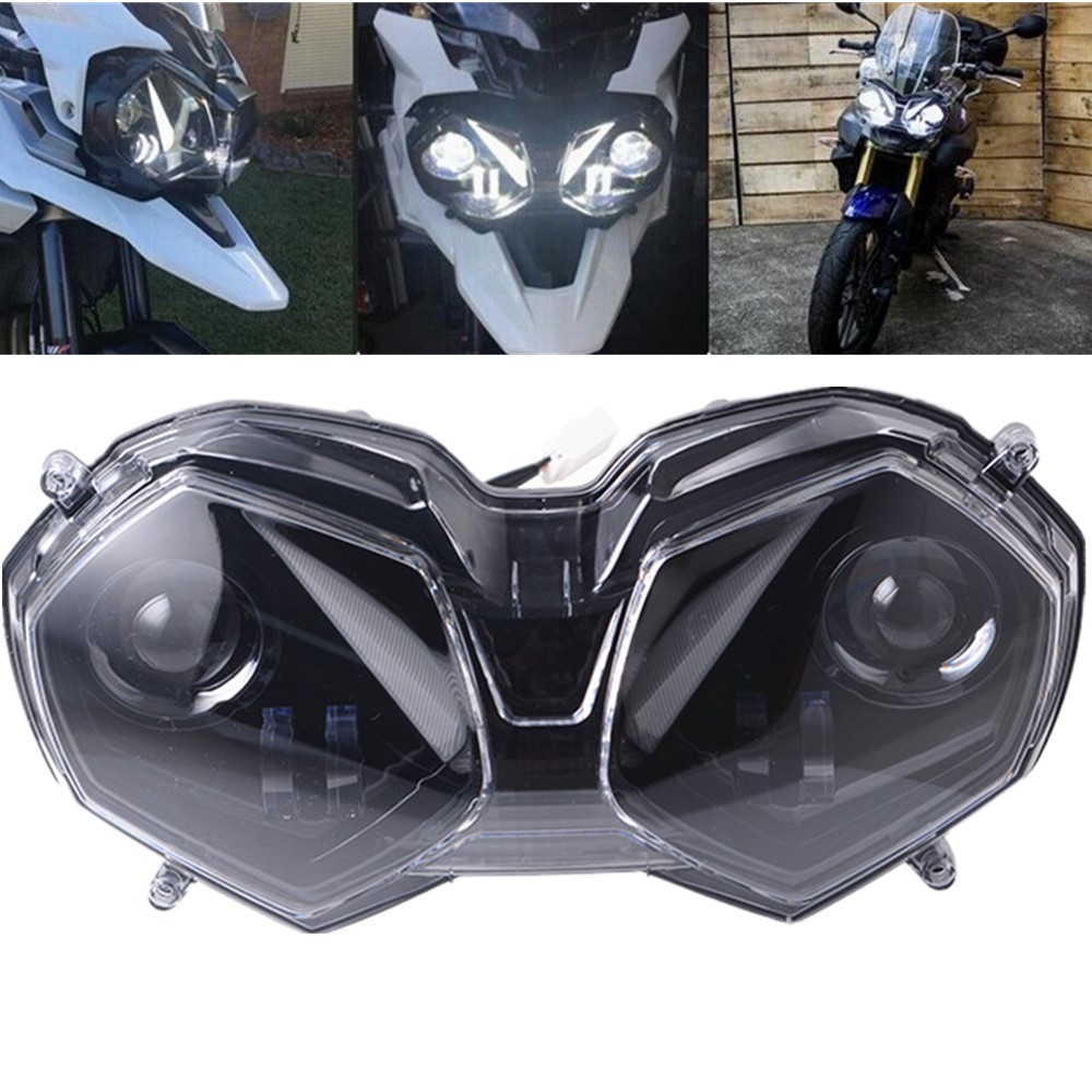 オートバイ LED ヘッドライト高低ビーム DRL アセンブリトライアンフタイガー 800 XC 2010-2017 アクセサリー