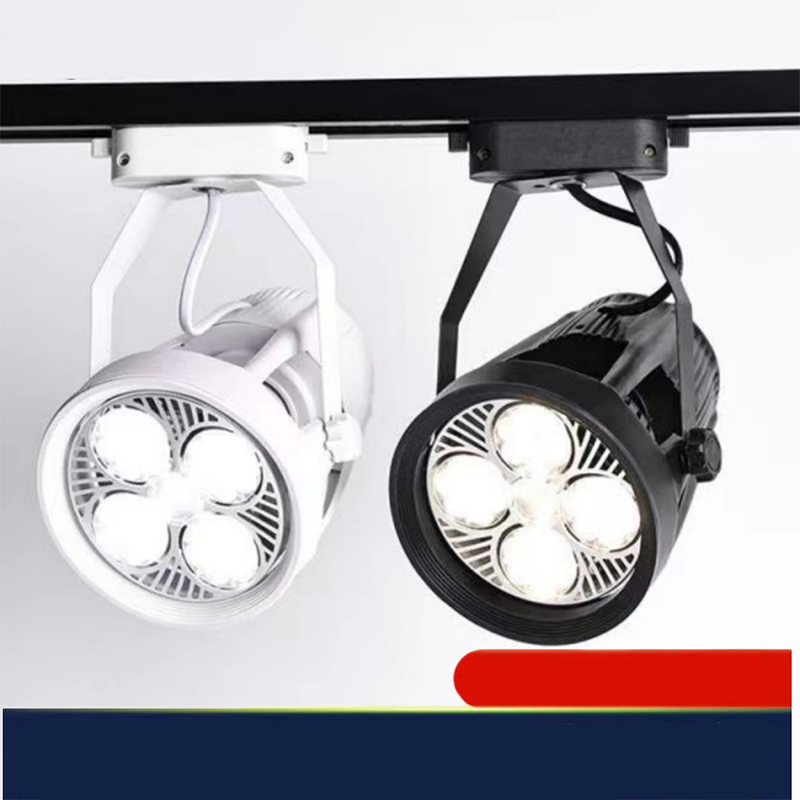 2 個ロット LED スポットライト PAR30 衣料品店トラックライト商業超高輝度天井背景壁ショップ E27 レールライト
