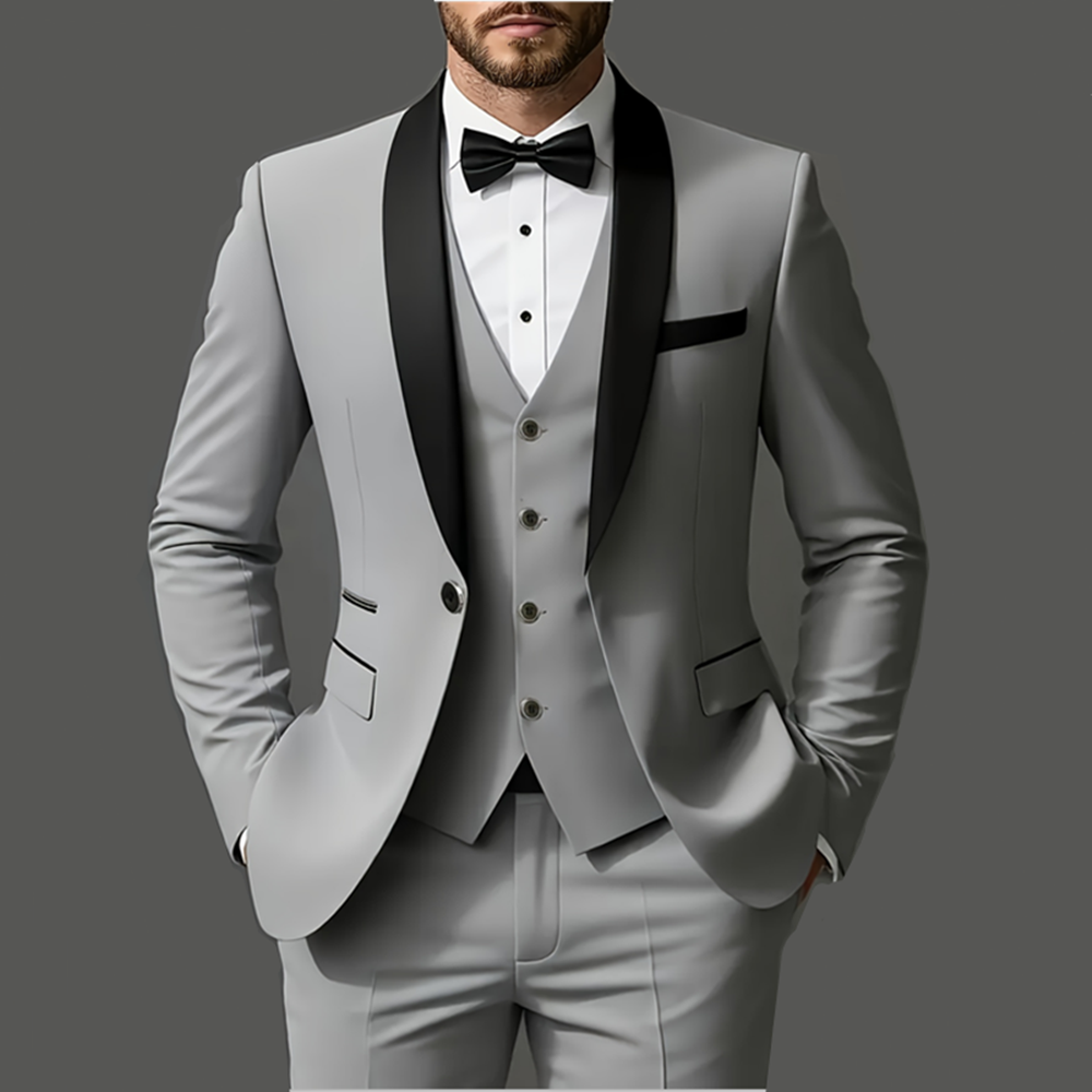 メンズ スーツ3点セット ジャケット ベスト パンツ おしゃれ 高品質 結婚式 パーティー フォーマルなどに最適