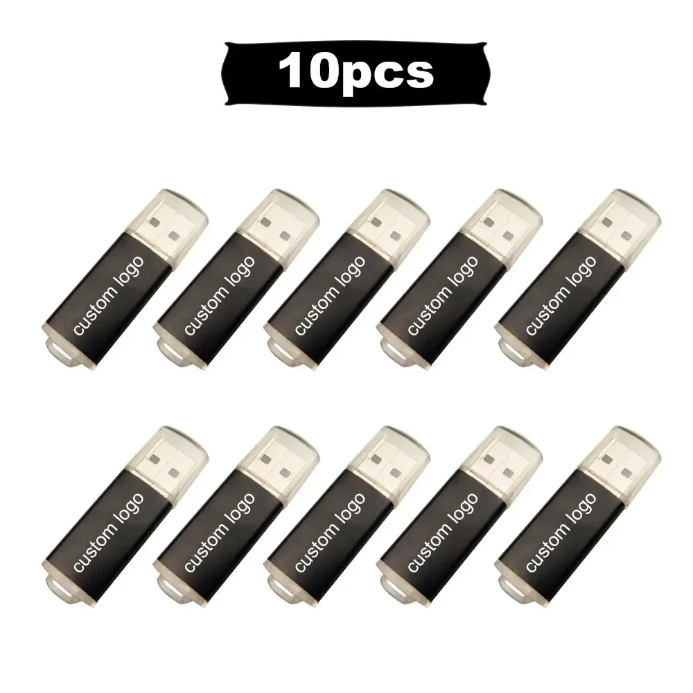 10 ピース/ロット USB 2.0 フラッシュドライブ 64 ギガバイトメモリスティック 8 ギガバイト 4 ギガバイトペンドライブ 16 ギガバイトメタル U ディスク OTG ペンドライブ 32 ギガバイト無料ロゴミーティングギフト