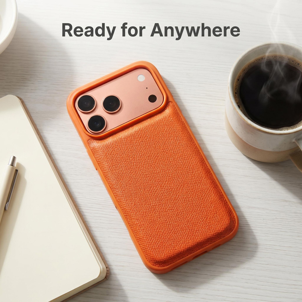 ファッションエレガントなエプソンパームグレイン Pu レザーカバー iPhone 18/17/16/15 プロマックスマルチカラースリム耐衝撃 TPU フレームケース