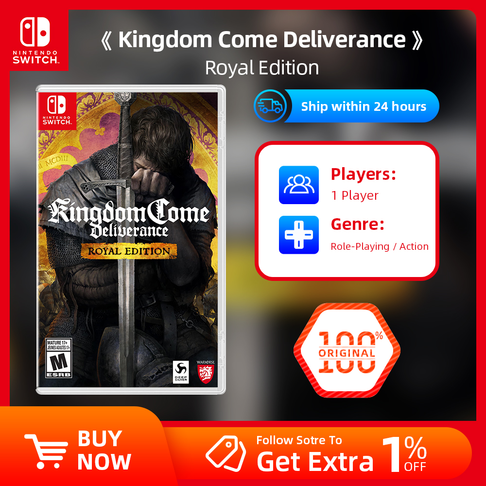 Nintendo Switch ゲーム - Kingdom Come: Deliverance -US バージョン - Switch OLED Lite 用 100% オリジナル ゲーム物理学インク カートリッジ