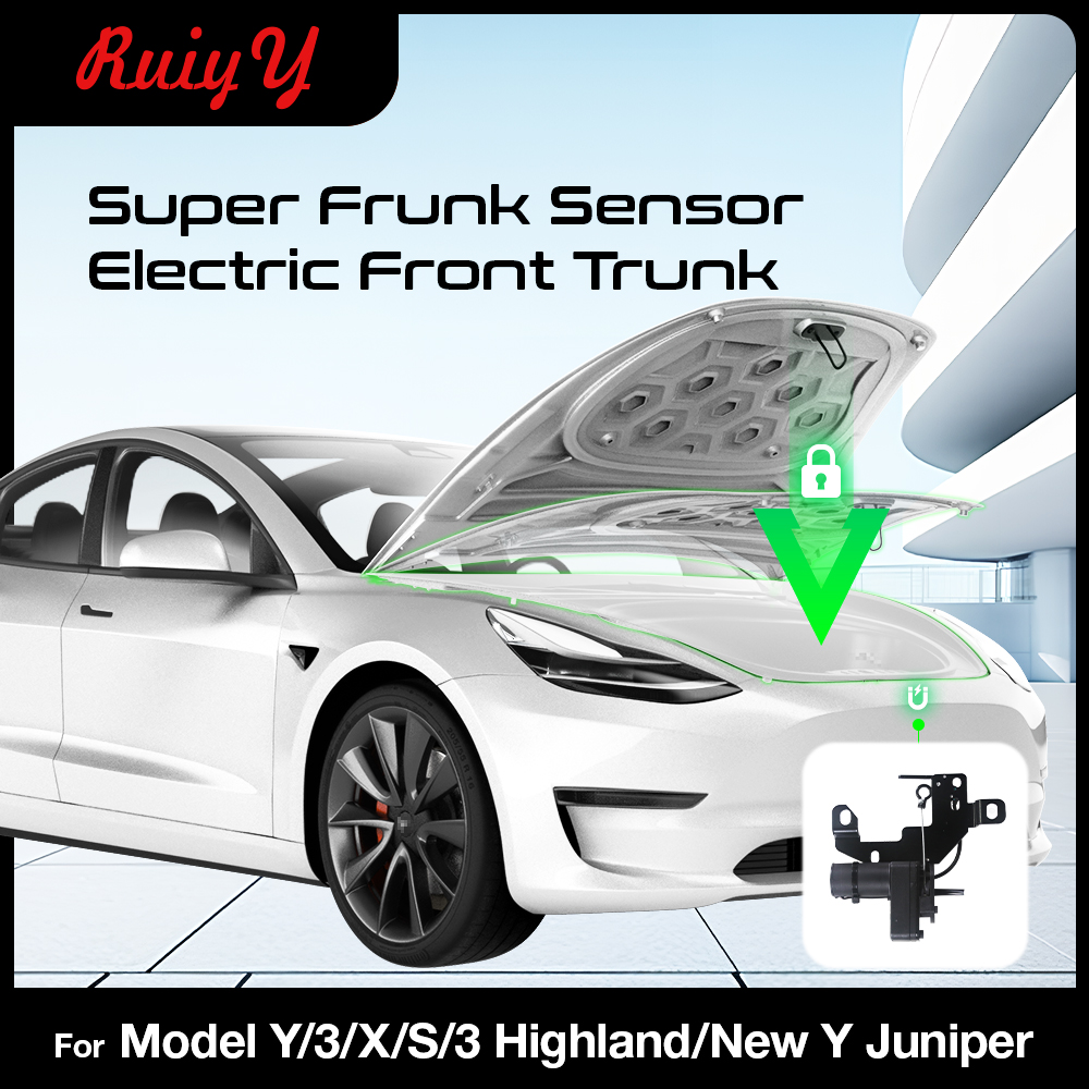 テスラモデル 3 Y S X ハイランド 2025 電気吸引フロントトランククローザーパワーフランク電気ソフト閉鎖自動ロック