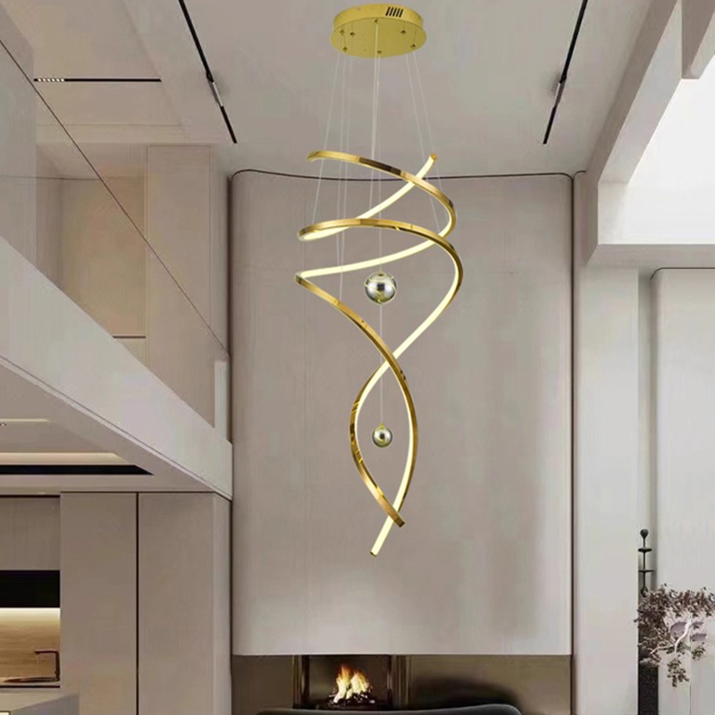 現代の家の装飾 LED ライトペンダントライトランプ forstaircase リビングルーム用シャンデリア吊り下げライト屋内照明