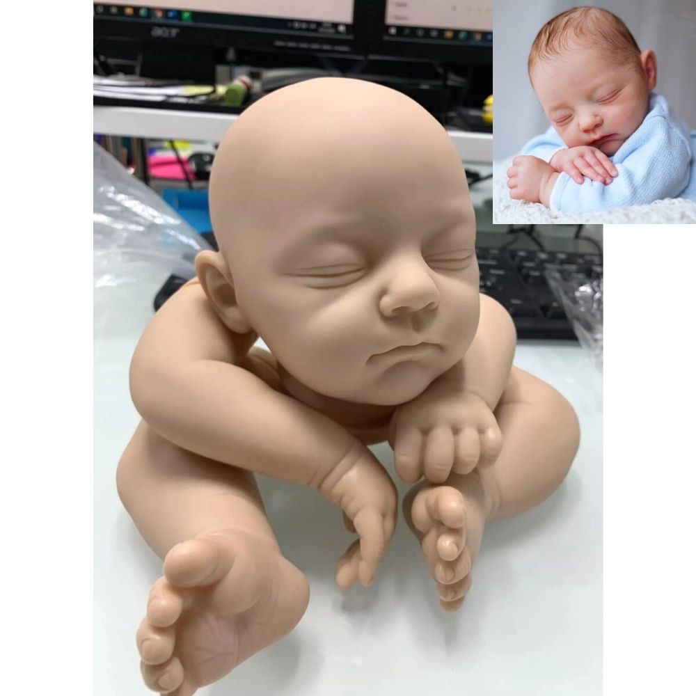 19 インチ未完成リボーンベビードールキットジェイミー未塗装人形パーツ布ボディ手作り DIY おもちゃフィギュア