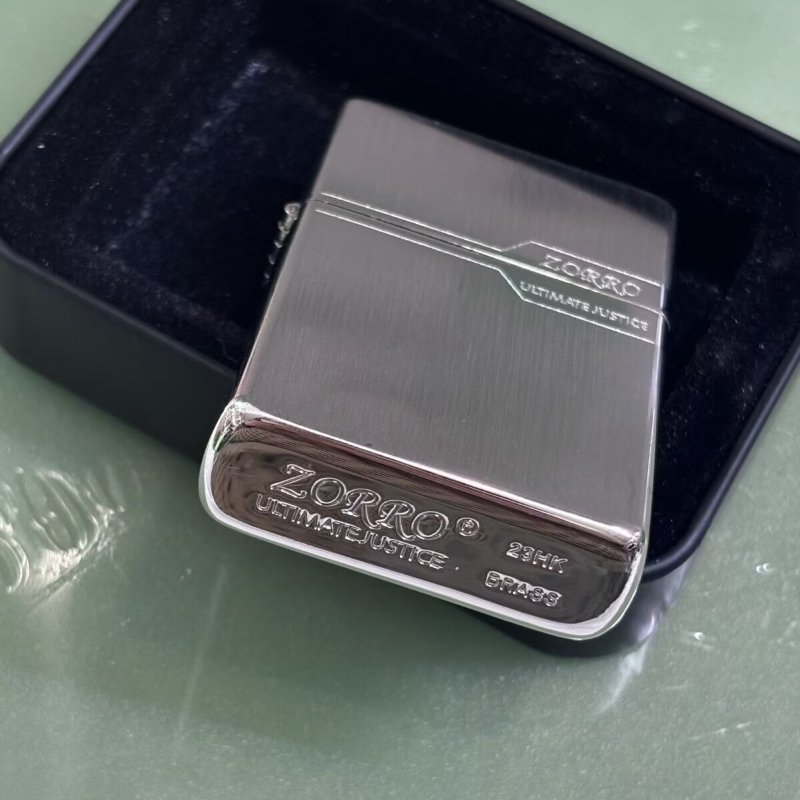 ZORRO オリジナル銅金属屋外ライタープレートゴールドつや消し純銅防風ランプオイルライターナローマシンメンズクール