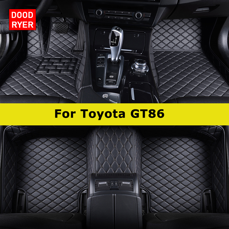 DOODRYER カスタム車のフロアマットトヨタ GT86 2012-2021 自動車カーペットフットコシュ Accessorie