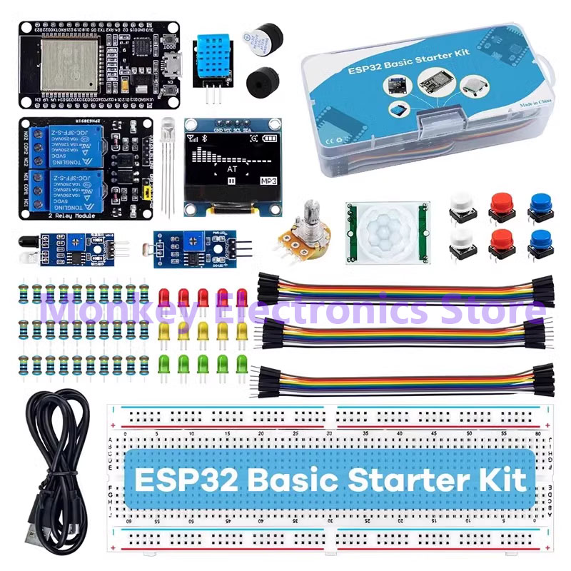 ESP32 モジュールキット ESP32 用スターターキット ESP-32S WIFI モジュール ESP32 WIFI 開発ボード リレー ディスプレイ センサー esp32 キット desenvolv