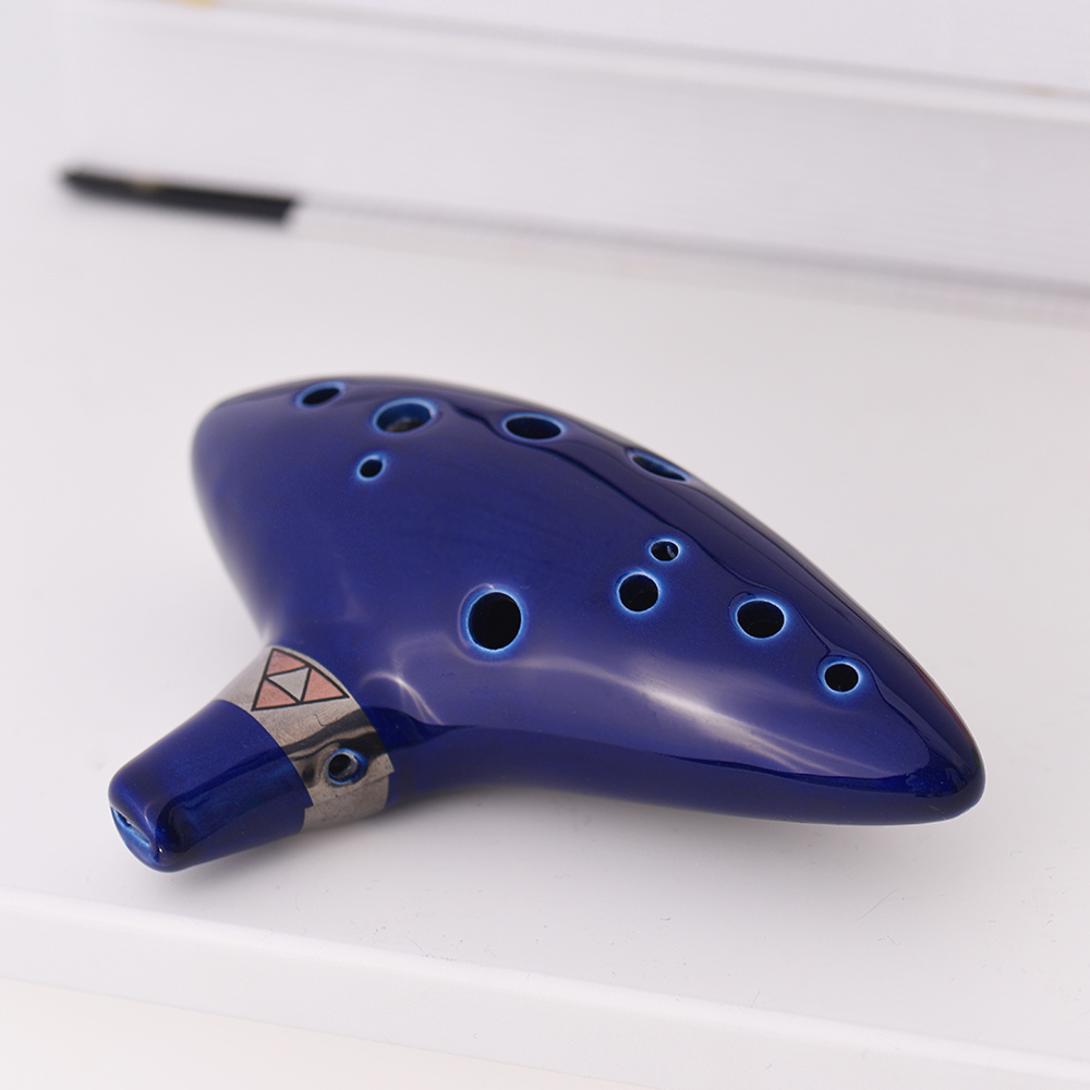 12 穴オカリナセラミックアルト C 容器フルート管楽器ソングブックネックストリングネックコードと楽譜