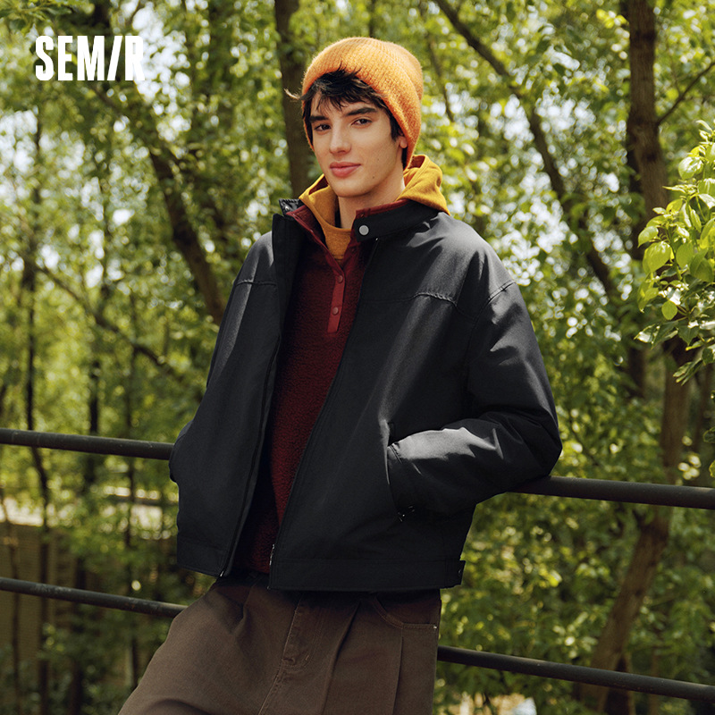 Semir メンズ ジャケット 撥水 スタンドカラー 通勤スタイル オフィスカジュアル 軽量 秋 アウター 日常着 2026