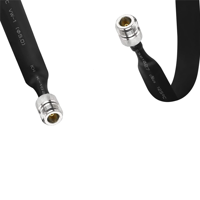 フル UHF メス - UHF メスピグテールケーブル 2 個ドア/窓パススルーフラット同軸ケーブル 50 オーム SO239