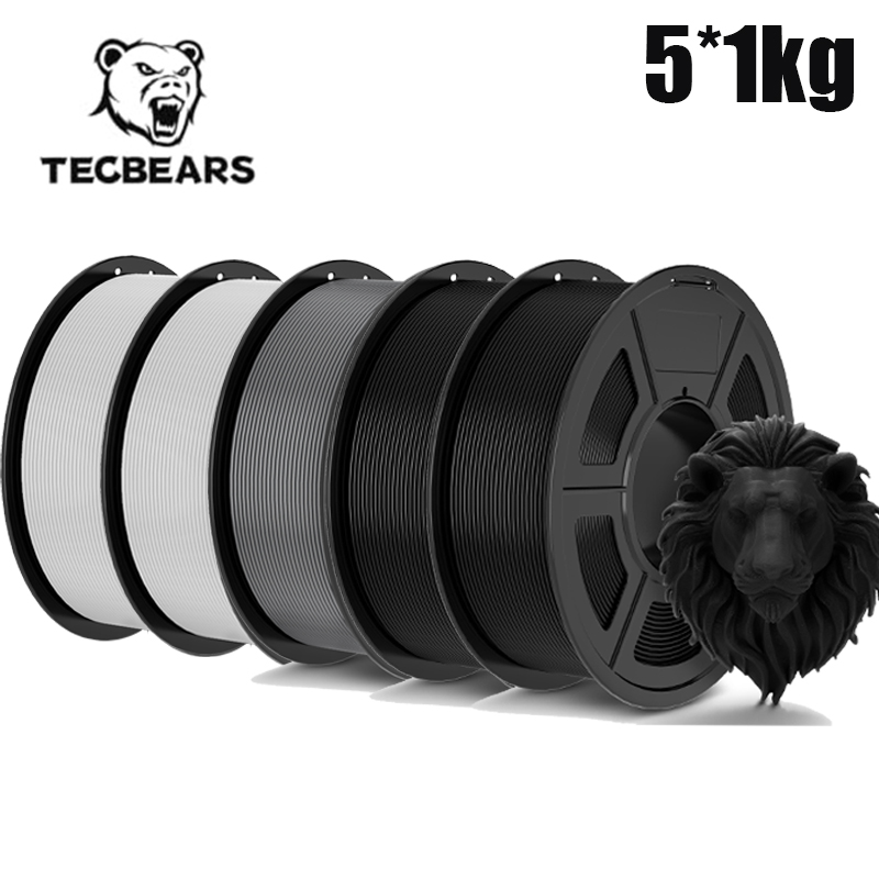 TECBEARS 3D フィラメント PLA/PETG/高速マット petg/abs/silk/HSMPLA/PLA Plus/pla 5kg 1.75 ミリメートル 3D プリンタフィラメント 3D プリンタ用