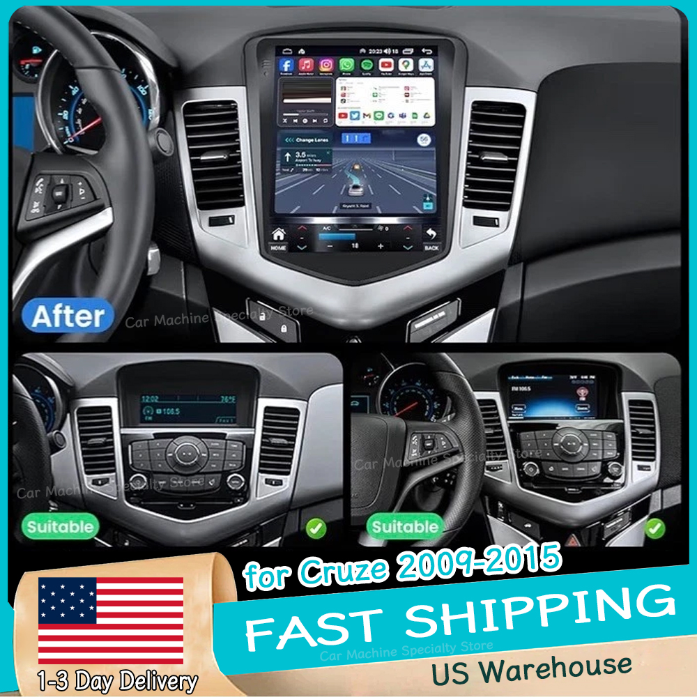 9.7 ''カーステレオラジオマルチメディアプレーヤーシボレークルーズ 2009-2015 Android15 withCarplay Android Auto SWC Bluetooth WiFi FM 2 64G