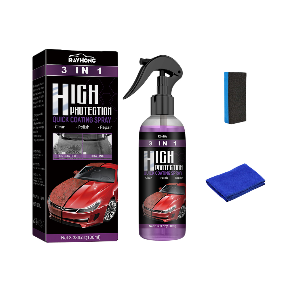 自動車塗装面洗浄剤 100ml 車用強力除染・高保護・プロ仕様脱脂スプレー