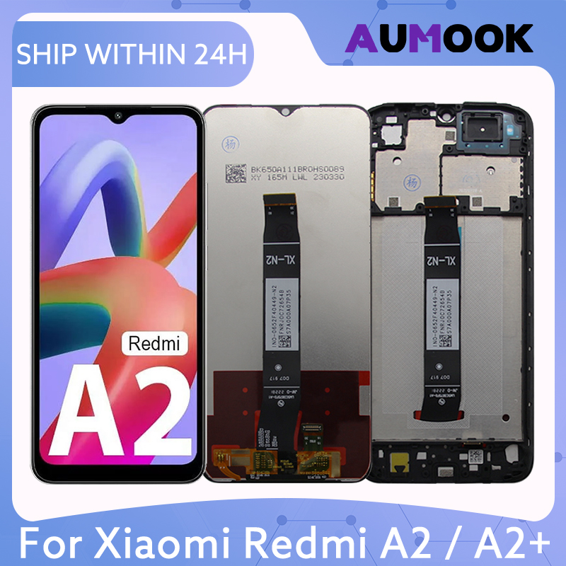 A2 シャオ mi Redmi A2 プラス 23028RN4DG 6.52 ' IPS 液晶タッチデジタイザスクリーンアセンブリの交換スペア修理ディスプレイ部品新しい