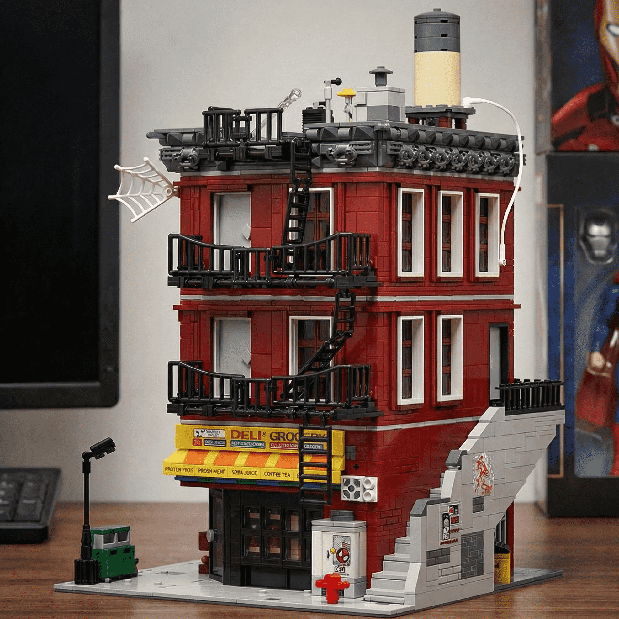 スパイダーデリアパートビルディングブロック 11 フィギュアフィルムヒーロークラシックシティモジュラーアセンブリモデルキットクリエイティブギフト 3559 個