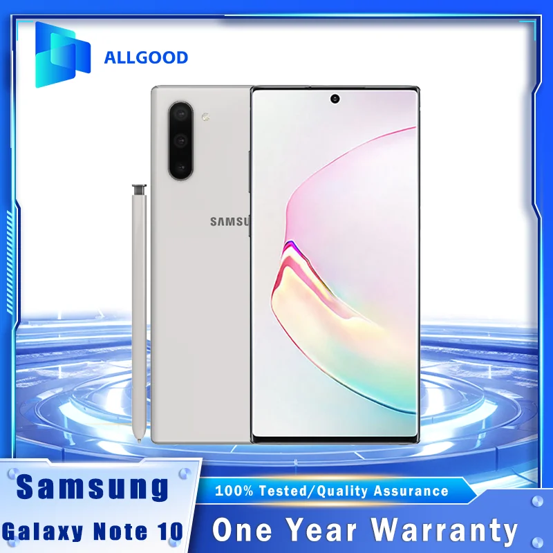オリジナル Samsung Galaxy Note 10 N970U1 6.3 "ダイナミック AMOLED 8GB RAM 256GB ROM Snapdragon 855 トリプル 12MP カメラ S-ペン電話