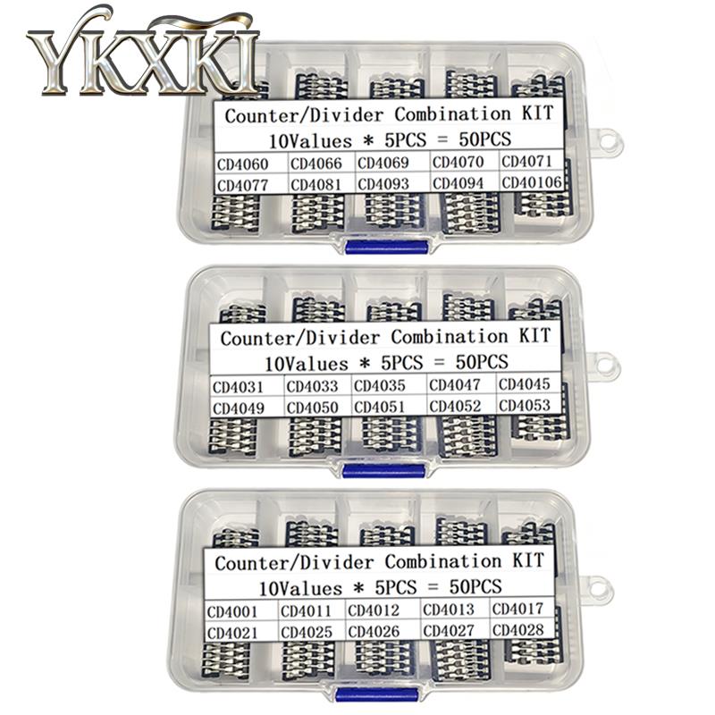 10 値集積回路コンビネーションキット CD4001 CD4011 CD4012 CD4013 CD4031 CD4033 CD4035 CD4047 CD4060 CD4066 CD4069 CD4070