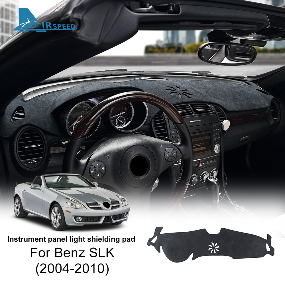 プレミアムフランネル車のダッシュボードカバーライトパッドを回避メルセデスベンツ SLK R171 2004 2005 2006 2007 2008 2009 2010 マット抗 UV