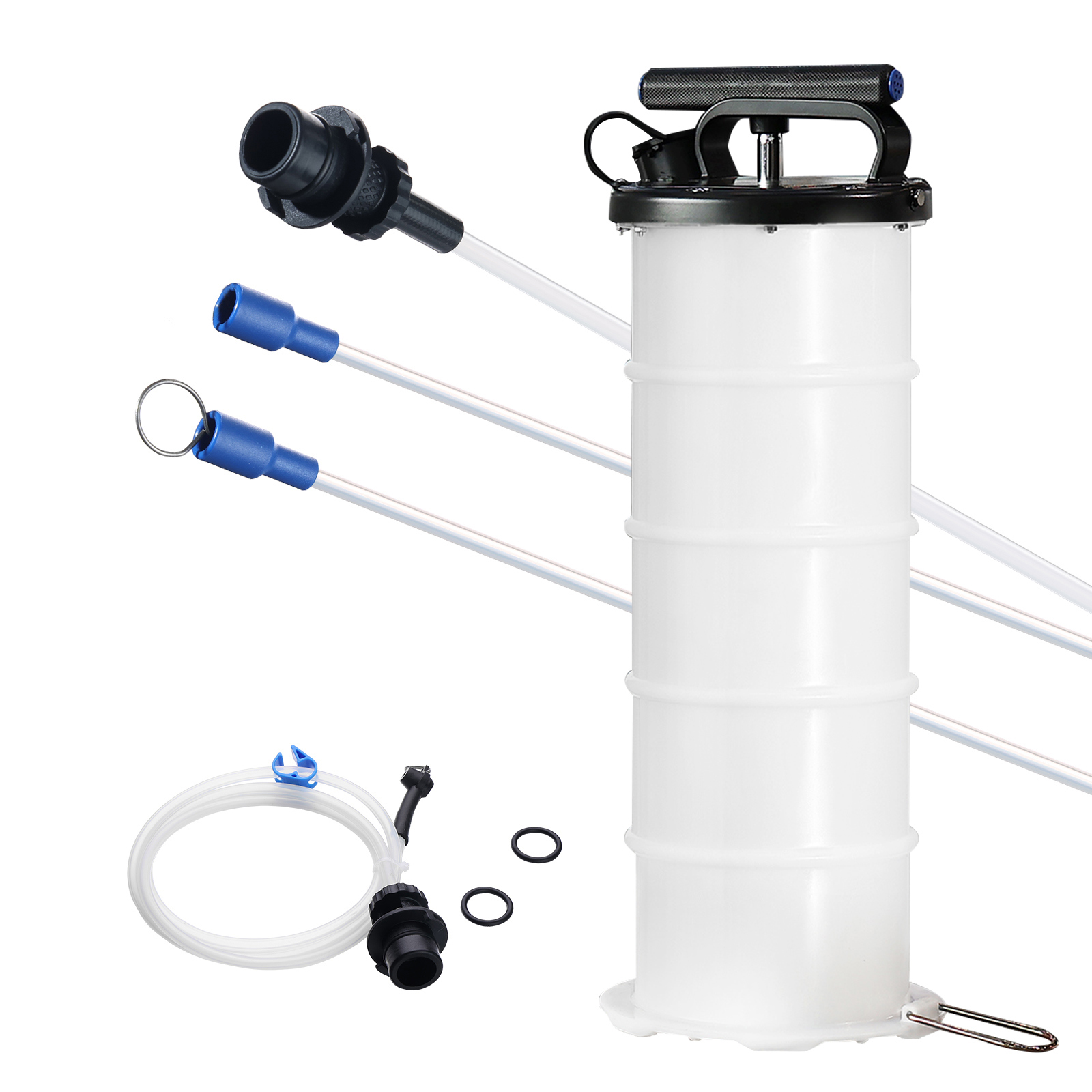 SucceBuy 6.5L 液体抽出器 手動手動車ブレーキオイルチェンジャー ホース付き 真空液体オイルポンプ カーアクセサリー用