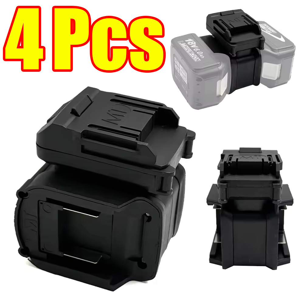 1-4 個バッテリーアダプタコンバータ 2in1 バッテリーケースマキタ 18V リチウムイオンバッテリー BL1830 アダプタ電動工具アクセサリー