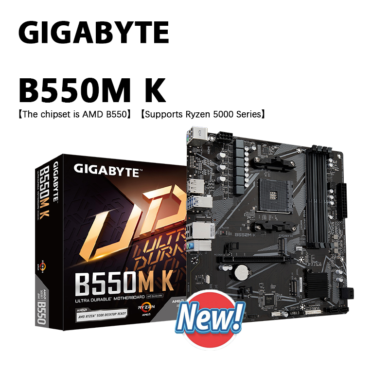 GIGABYTE NEW B550M K マザーボード マイクロ ATX AMD B550 AMD ソケット AM4