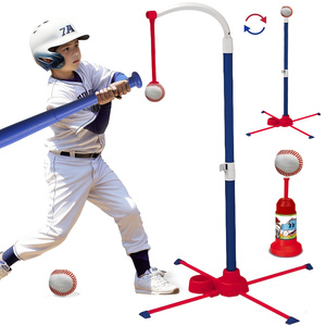 1Set 2-in-1 Kids Baseball Tee, Plastic Adjustable T-Ball Training Toy For Outdoor Play