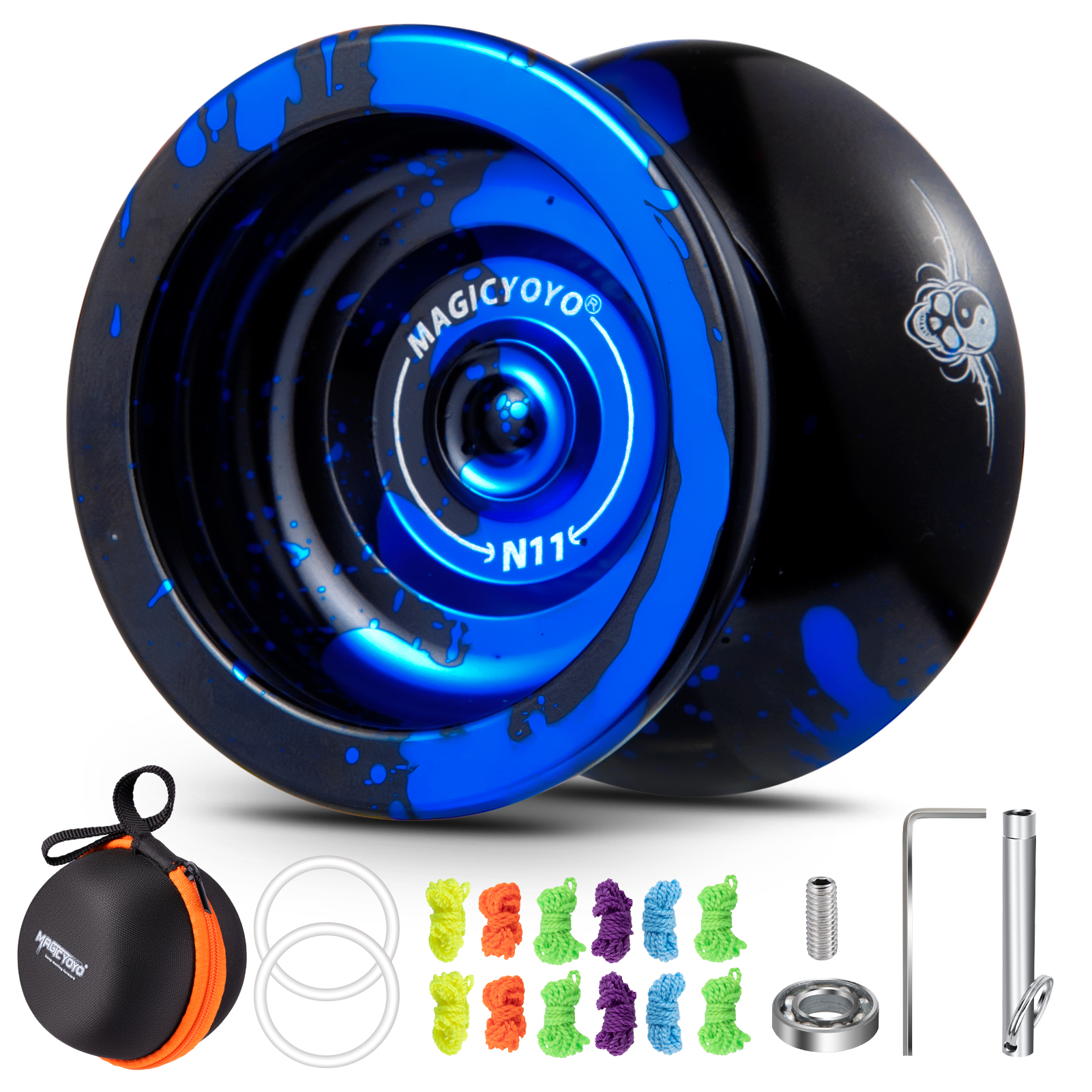MAGICYOYO N11 子供用プロフェッショナルヨーヨー - デュアルパーパスレスポンシブヨーヨー、アクセサリーキット付き